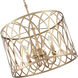 Arelyn 4 Light 18 inch Painted Modern Gold Indoor Pendant Ceiling Light